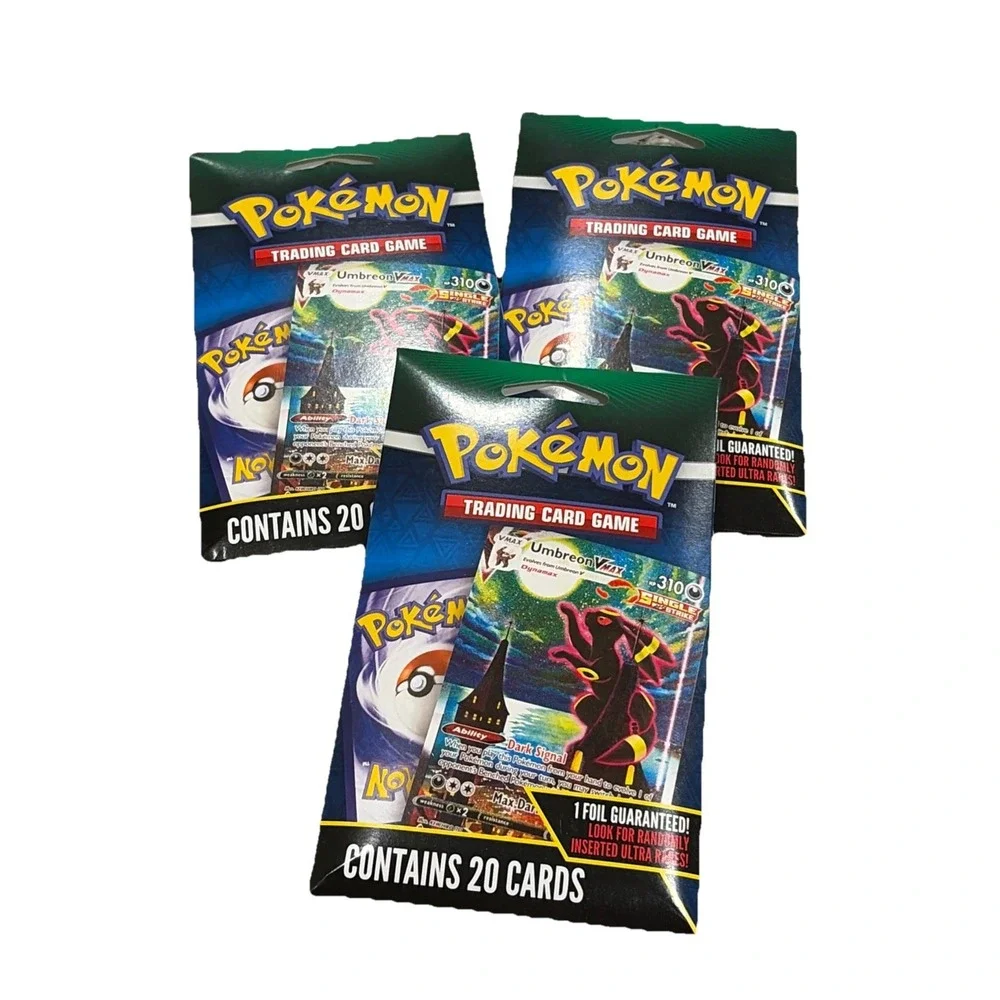 Pokémon 2025 TCG Trading 20 Card Packs 1 Foil Guaranteed Per Pack Lot Of 3 NEW